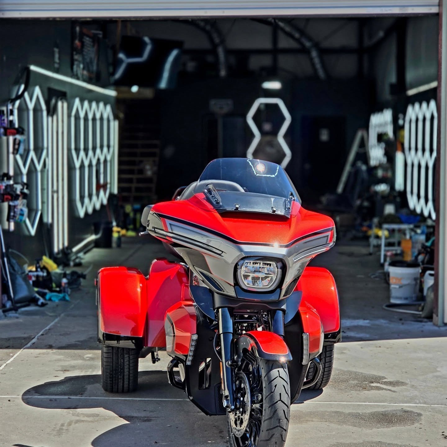 THE FUTURE OF PROTECTION HAS ARRIVED. 🔥

​This stunning, brand-new Orange &amp; Black Harley-Davidson CVO Steet Glide 3 came to us straight off the delivery truck with one goal in mind: The absolute pinnacle of protection.

​When you&rsquo;re invest
