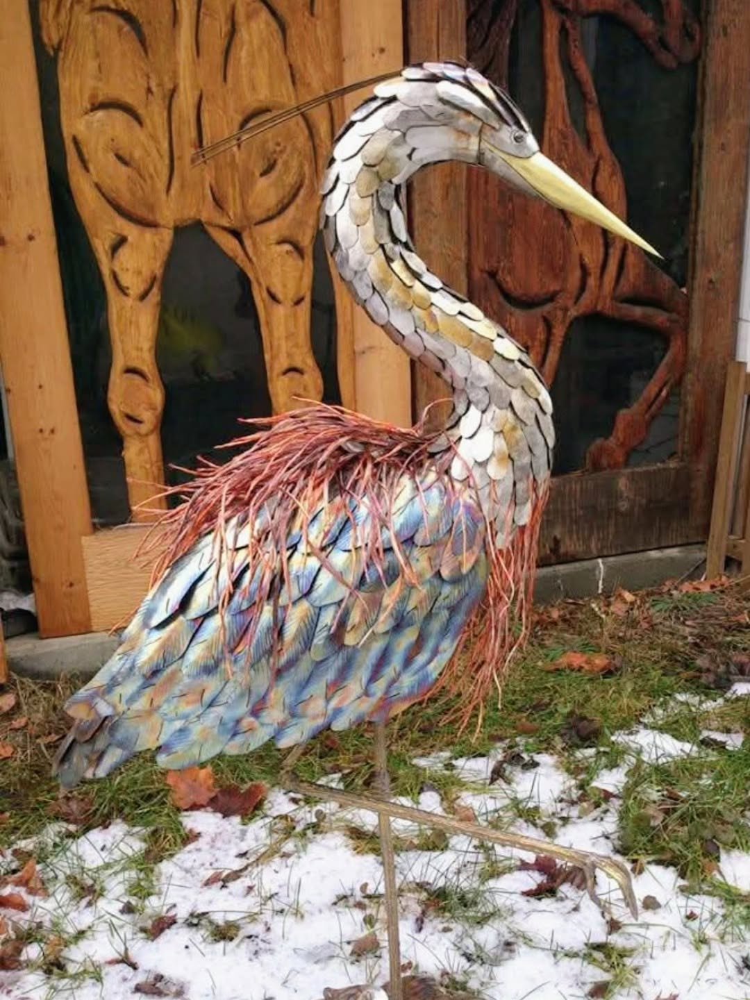 Found an old picture of a Heron I made 12 years ago ~ always enjoy making these birds ✨️

www.whiteravenartistry.com
.
.
.
.
.
#HeronSculpture #weldingartist #WeldedArt #weldlife #weldaddicts