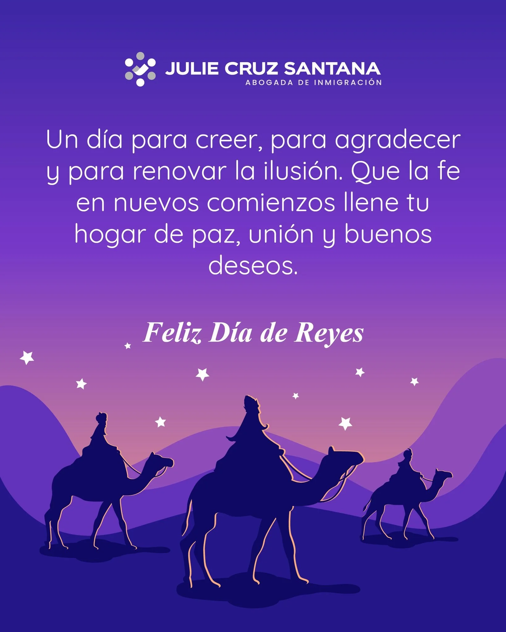 En este d&iacute;a especial, celebramos la fe, la esperanza y la ilusi&oacute;n de nuevos comienzos. ✨
Que cada deseo nazca desde el coraz&oacute;n y que la paz, la uni&oacute;n y la gratitud llenen tu hogar hoy y siempre.

Creer, agradecer y renovar