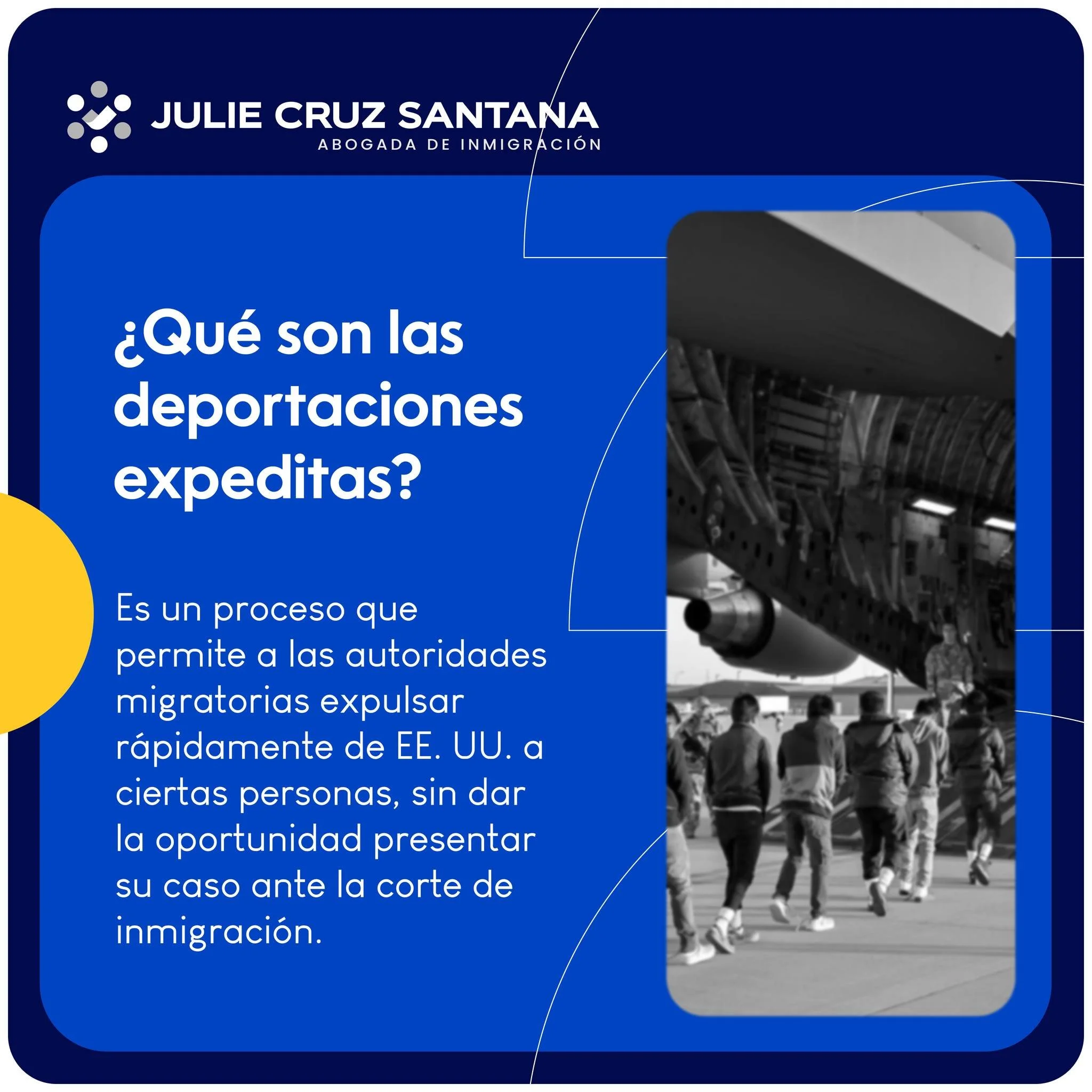 Las deportaciones expeditas son procesos r&aacute;pidos que pueden cambiar una vida en cuesti&oacute;n de horas. Afectan a personas sin residencia permanente que no logran demostrar suficiente tiempo de permanencia en Estados Unidos, donde cada docum