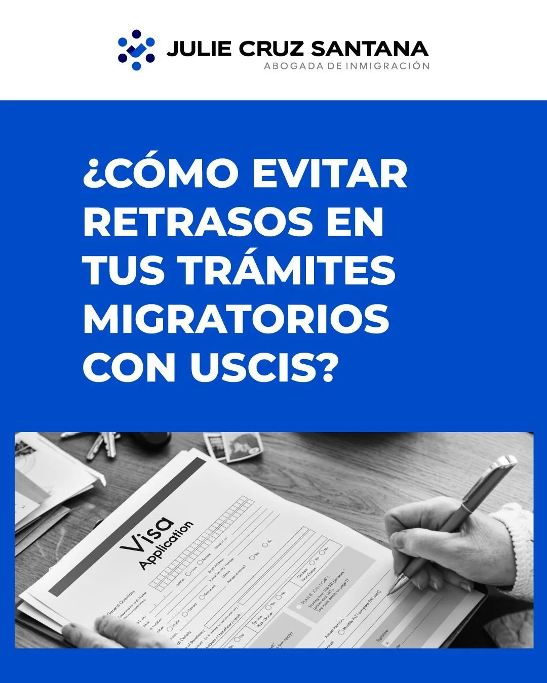 ⏳ &iquest;C&oacute;mo evitar retrasos en tus tr&aacute;mites migratorios con USCIS?

Aunque algunos factores est&aacute;n fuera de tu control, muchos retrasos pueden evitarse si presentas tu solicitud correctamente desde el inicio.

📌En este carruse