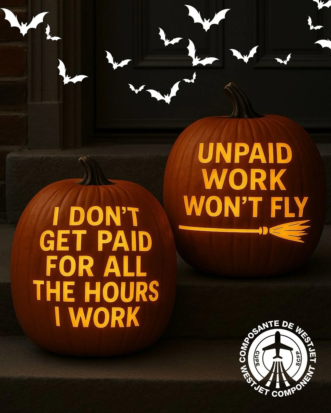 Nothing scarier than having to work unpaid 35 hours / month on average. #unpaidworkwontfly