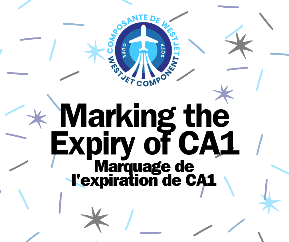 Marking the Expiry of CA1 - Toronto (YYZ)