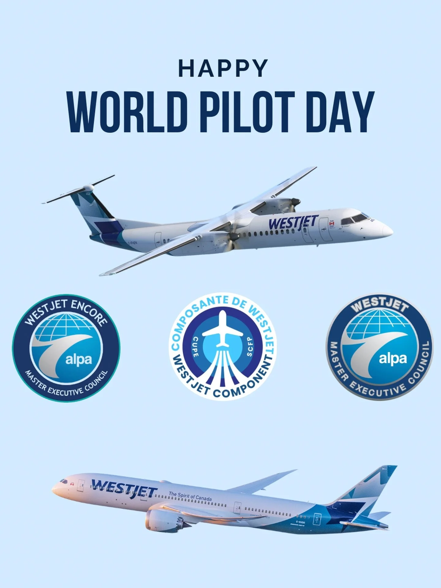 Happy World Pilot Day to all of our Pilots at WestJet and WestJet Encore!