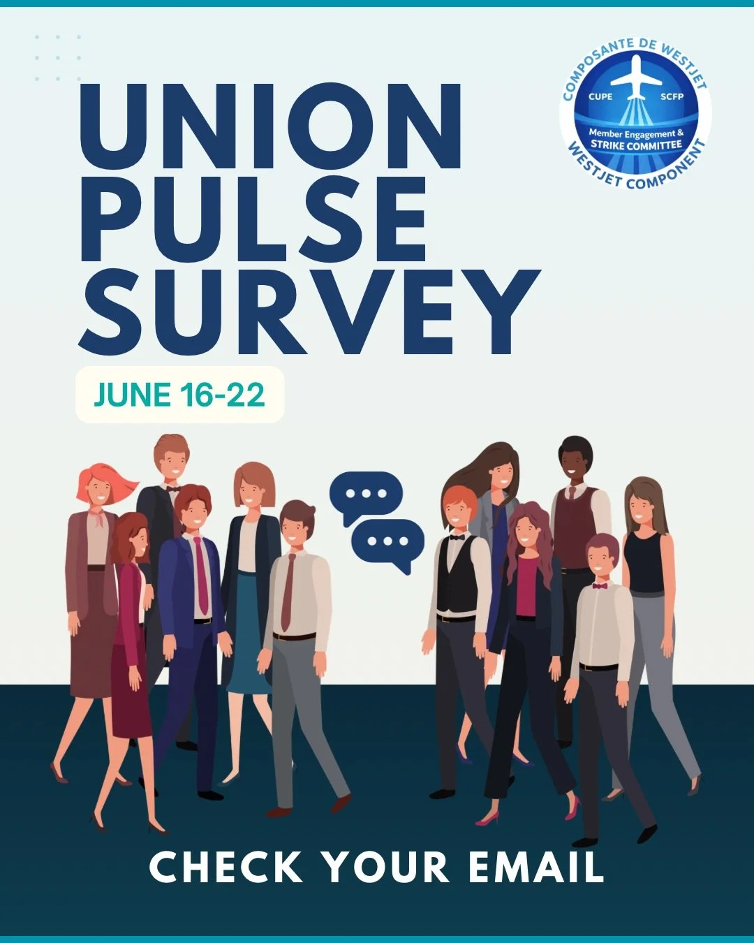 Your Union has just launched it&rsquo;s second Pulse Survey! Members are encouraged to check their personal emails to fill it out as it informs the participation and engagement activities of the MESC Committee. Votre syndicat vient de lancer son deux