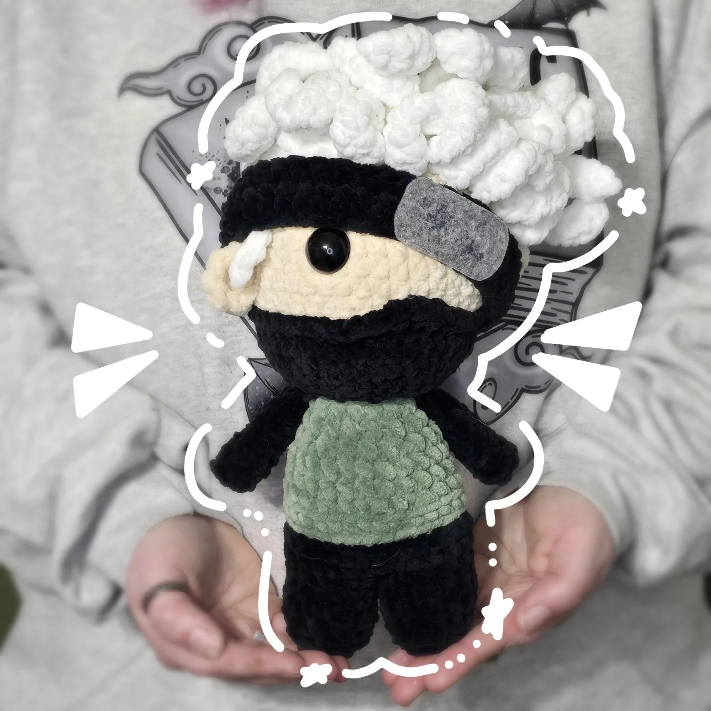Kakashi - pattern by theloopedcrafts
