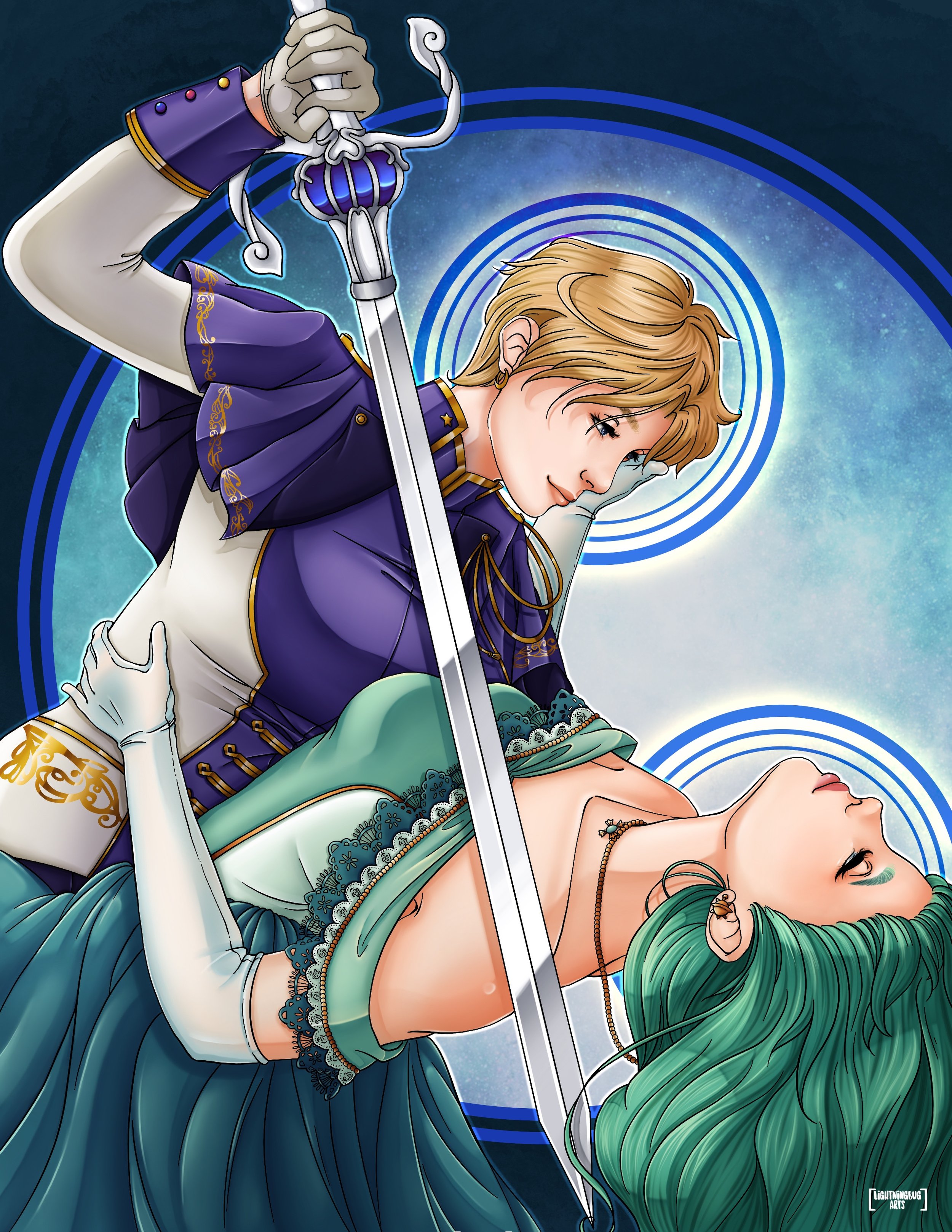 Neptune and Pluto-Sailor Moon