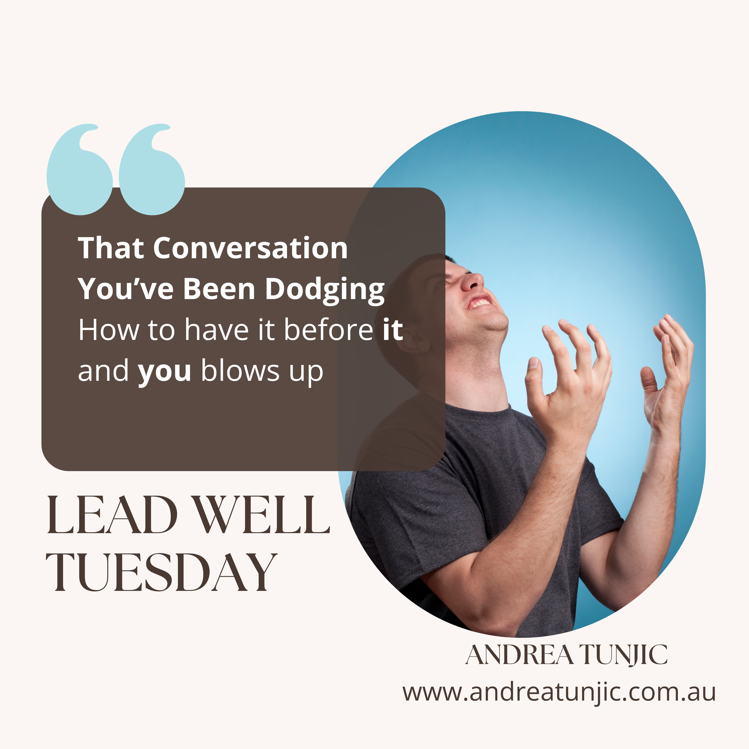 That Conversation You’ve Been Dodging….