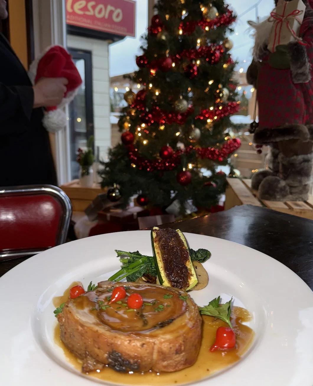 We're back to our regular hours! ⁠
⁠
Stop by and give Chef Tony's Festive Roasted Porchetta special a try before it's gone for the season! ⁠
⁠
#tesororestaurant