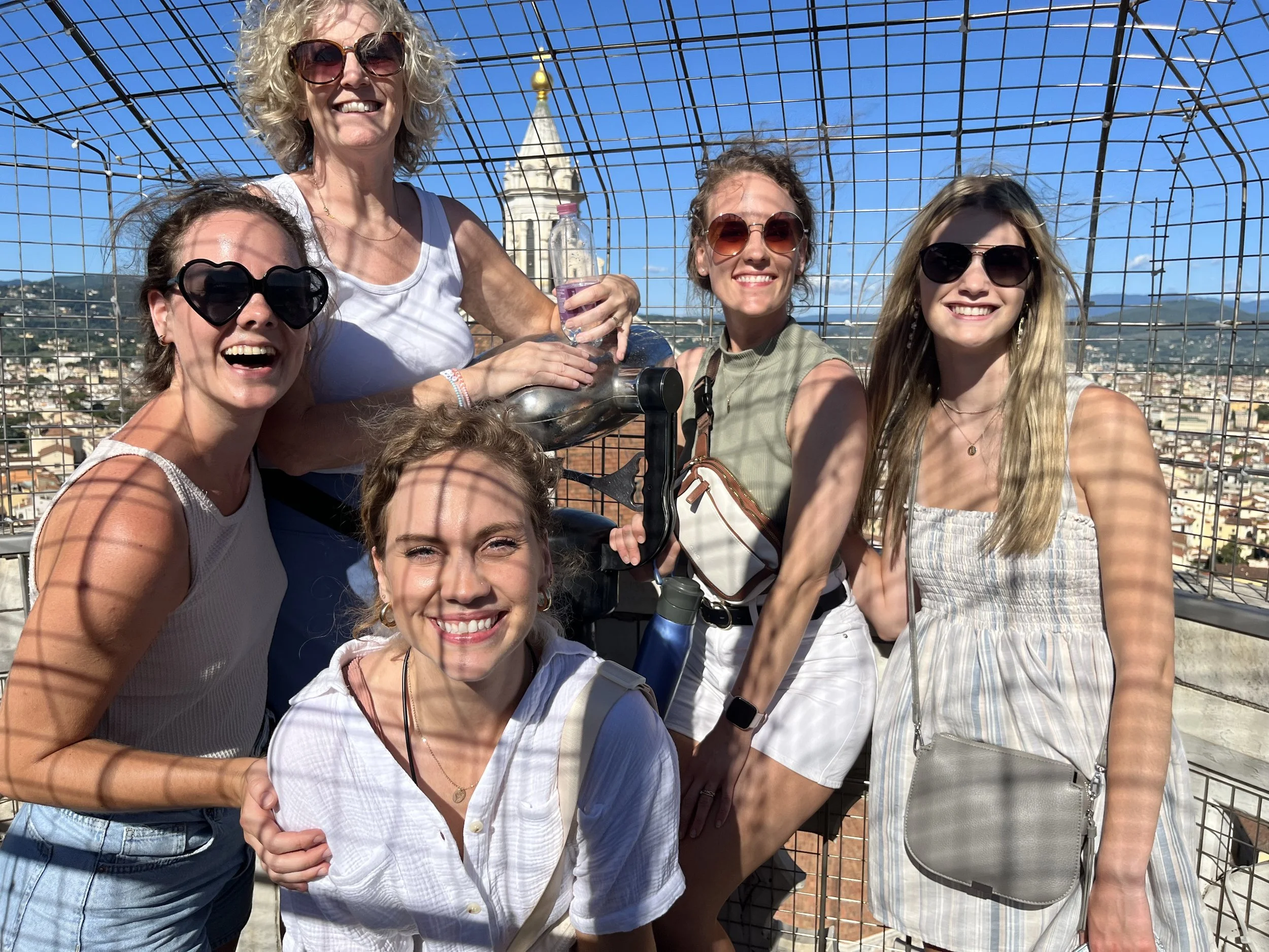 top of the bell tower in firenze
