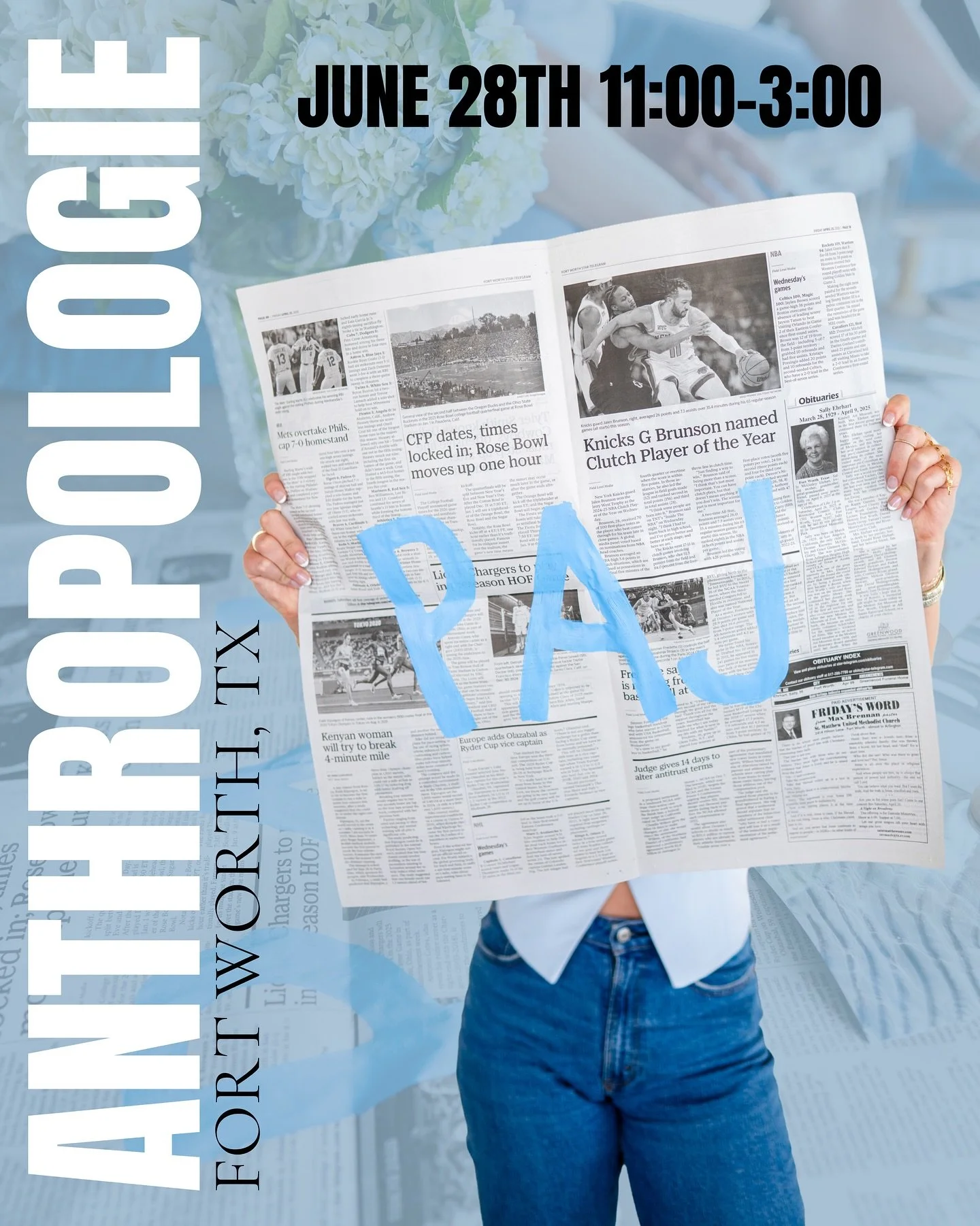 Weekend plans ✓ ✓

Come see us this Saturday from 11:00-3:00 at Anthropologie at University Park Village!! See you soon!! 💙

⏰ June 28th, 11:00 am - 3:00 pm
📍 1540 S University Dr #120 Fort Worth, TX 76107

#pajpermanentjewelry  #fortworth #frederi