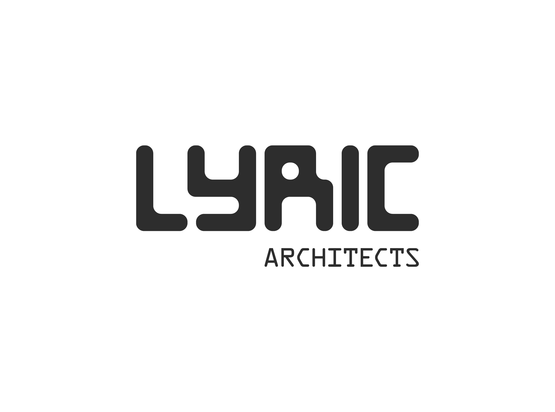 Logo for L4HC Architects with stylized text and a geometric icon.