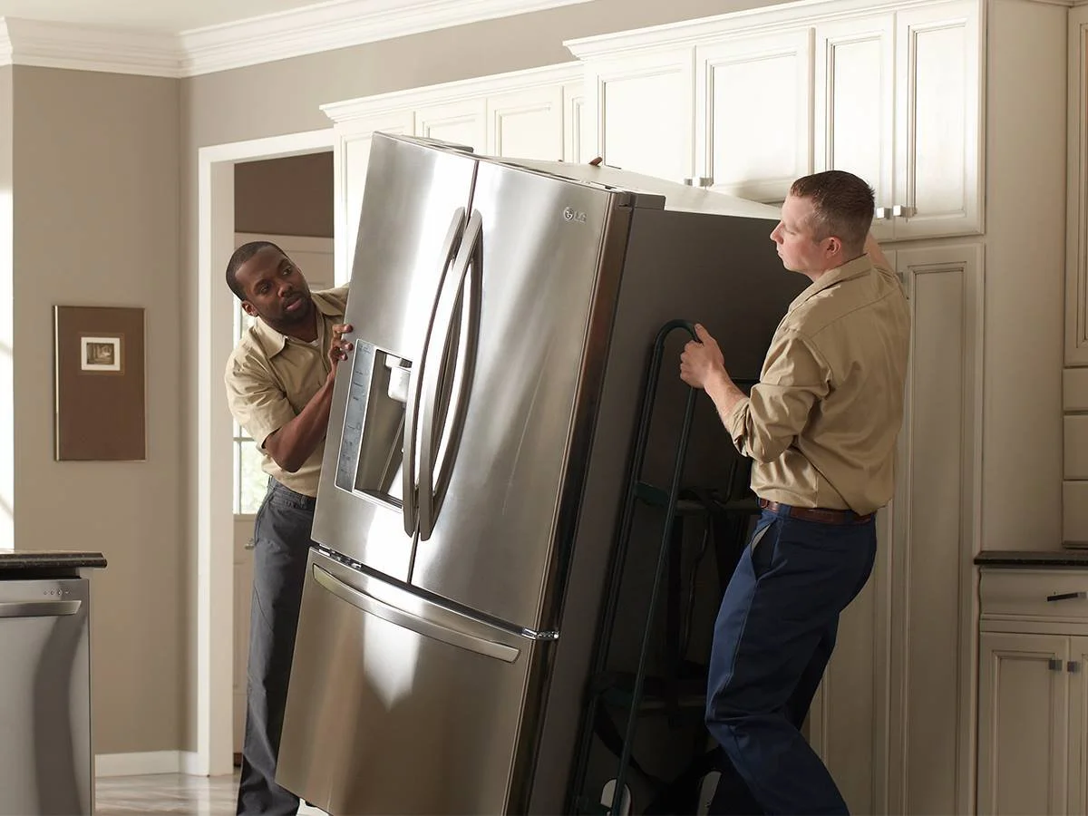 Proper appliance moving equipment.