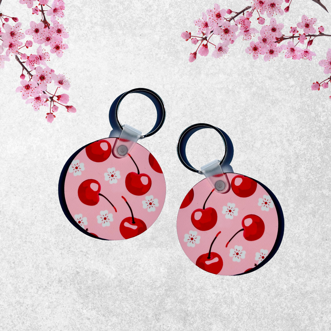Sweet Cherry Blossom Keychain