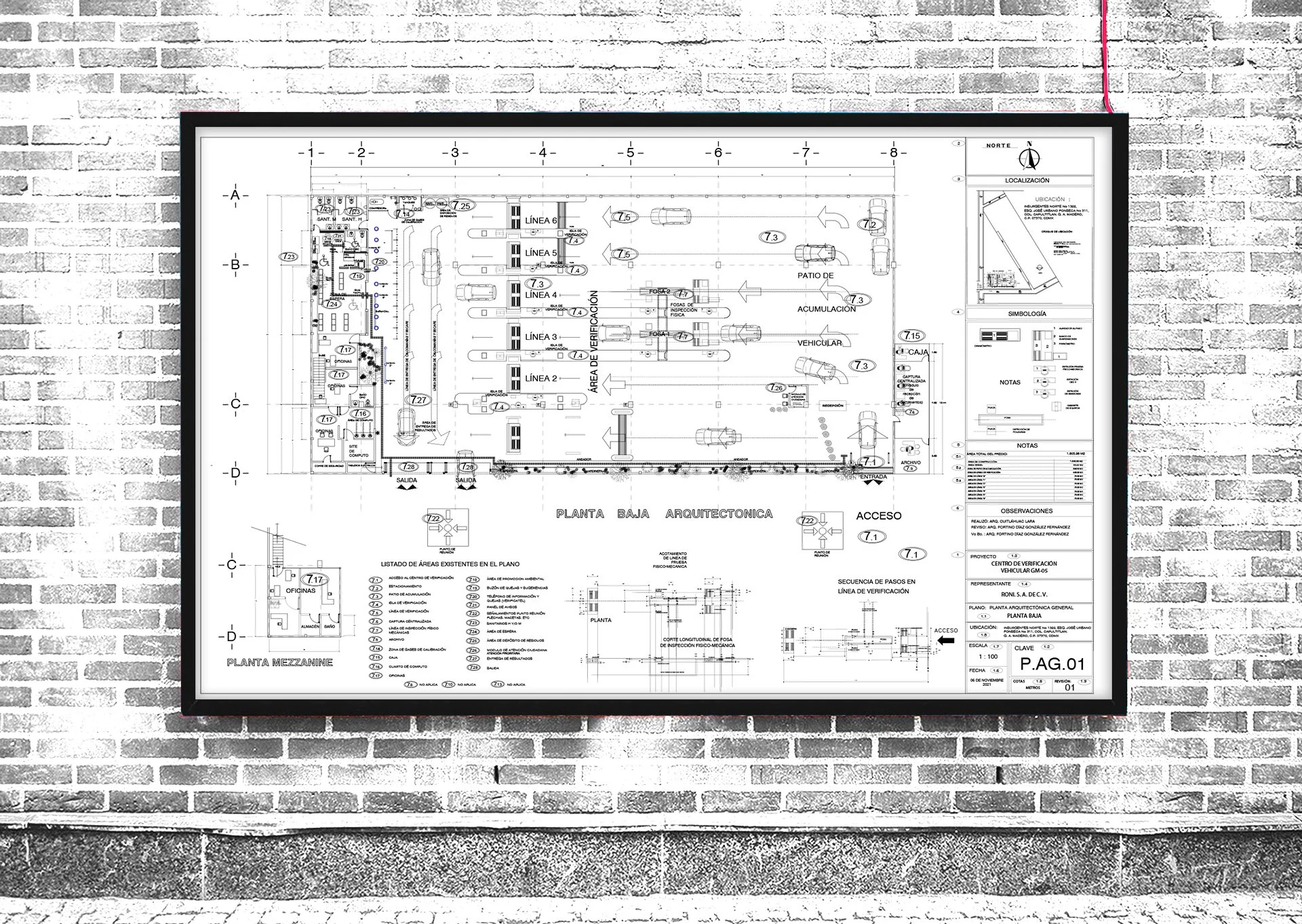 Corrección de Planos Verificentro GM05 CDMX