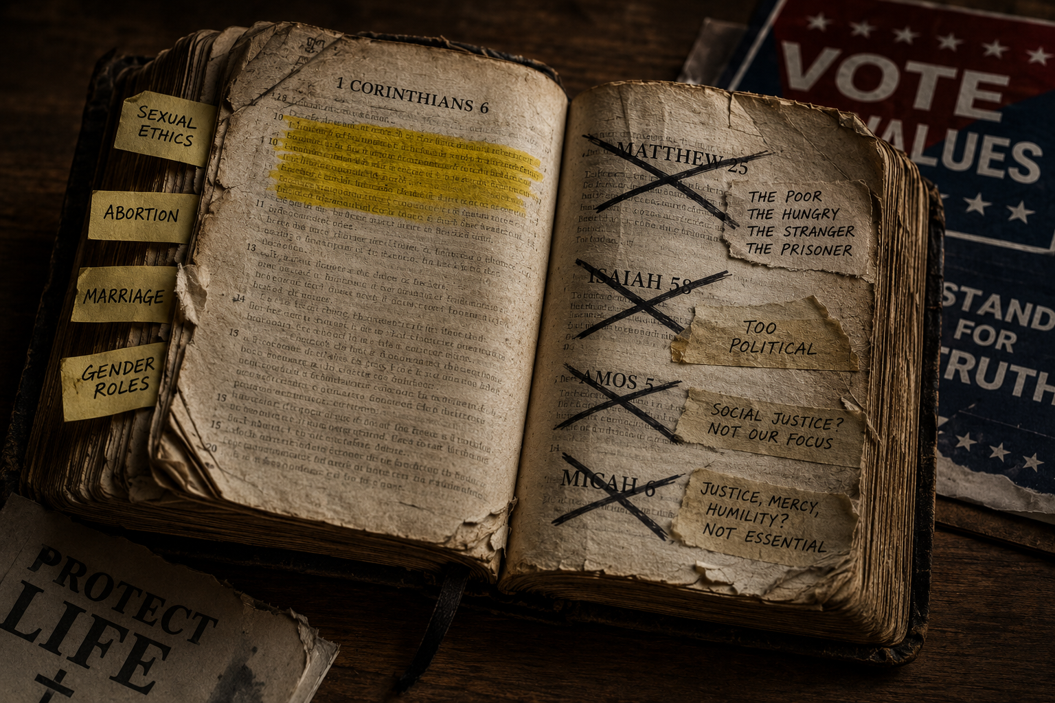 A Selective Bible and a Politicized Faith