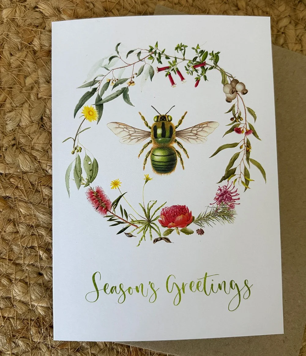 green bee wreath christmas card 3.jpg