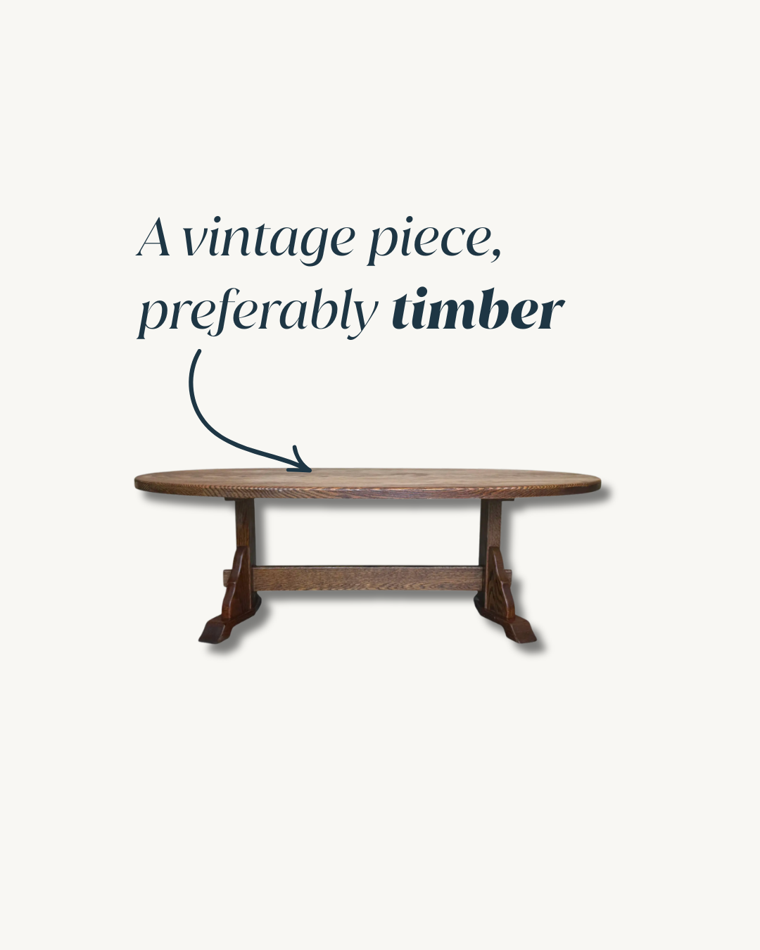 Vintage furniture styling