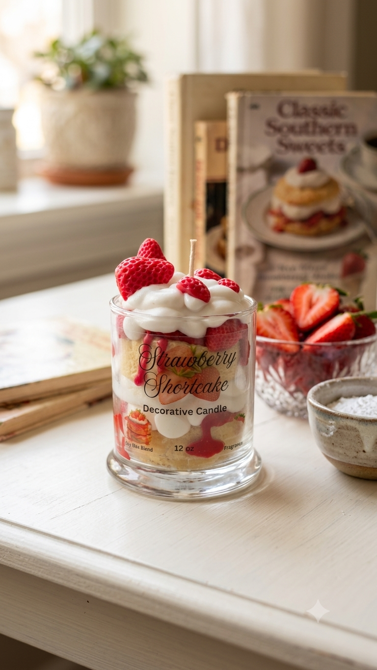 Strawberry Shortcake Decorative Candle