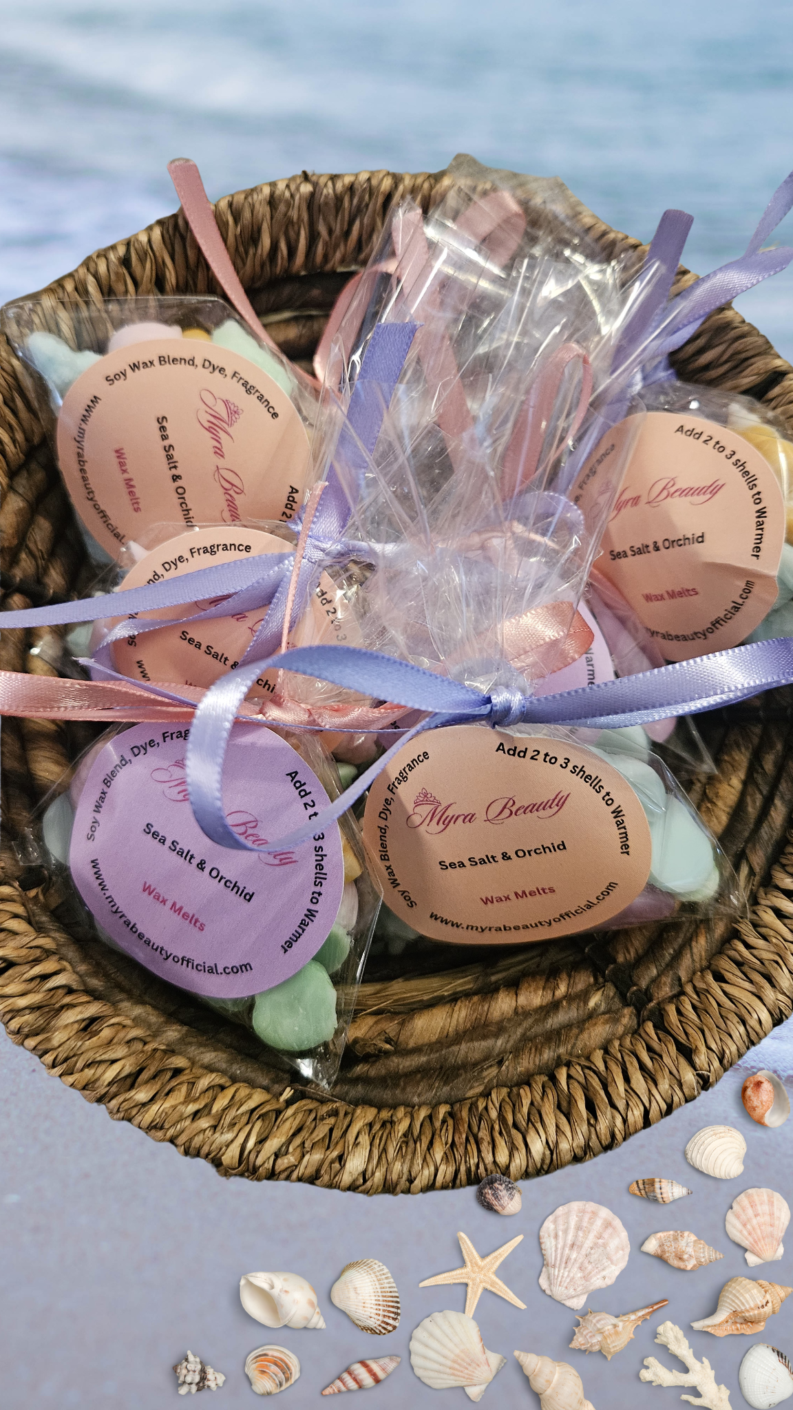 Sea Salt & Orchid Sea Shell Wax Melts