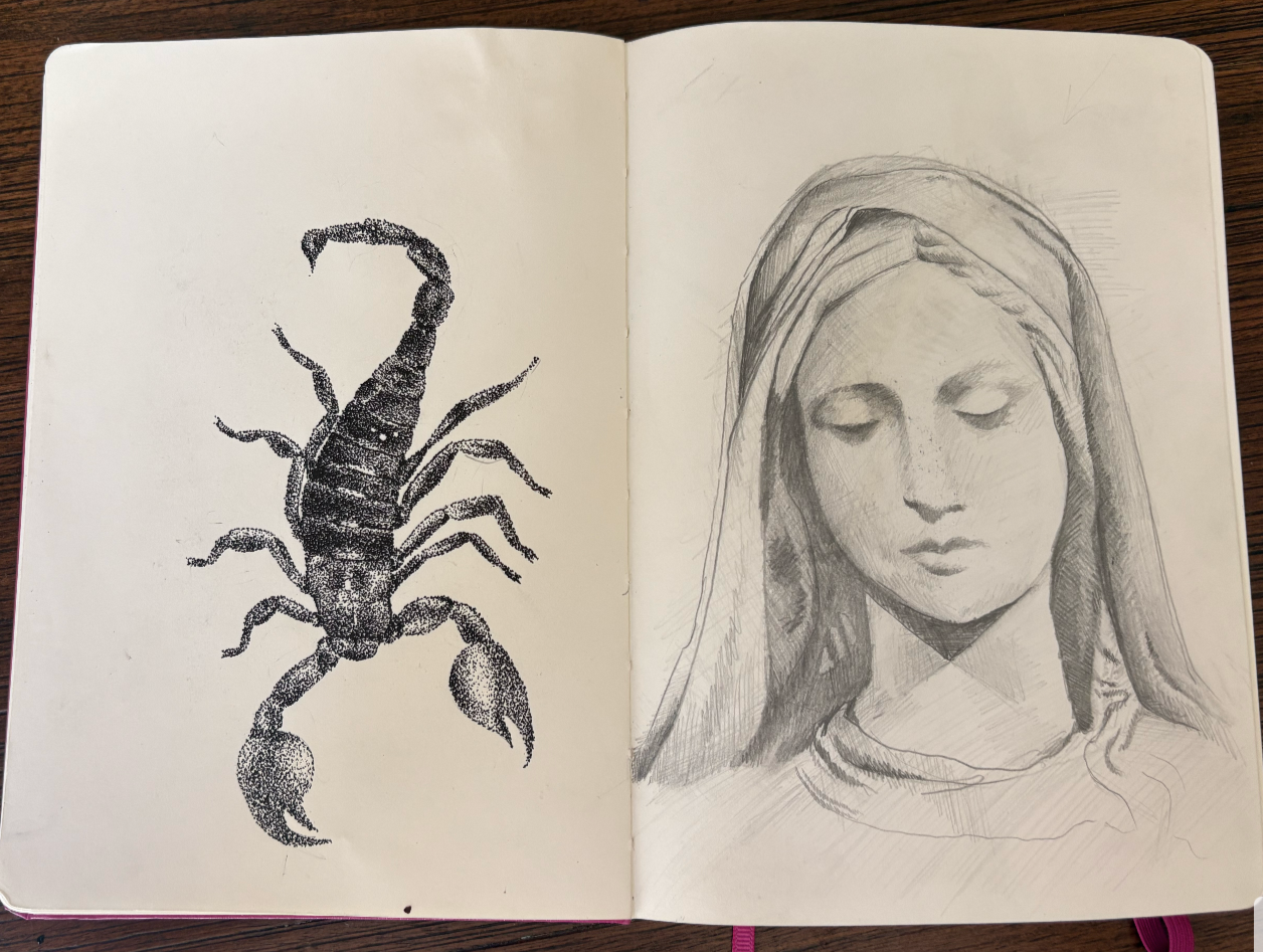 "Untitled" Ballpoint and Pencil on Paper 2026