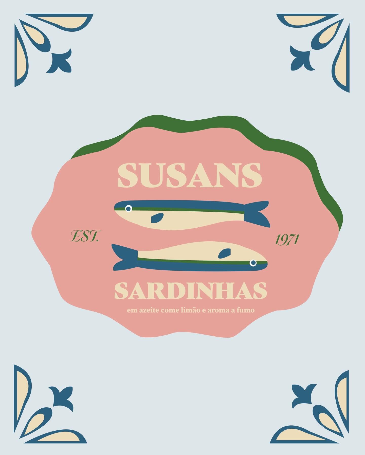 Susan&rsquo;s Sardinhas🐟
For my second packaging project I designed a sardine box inspired by my mom, her cooking, and growing up around Portuguese culture! Love how it turned out 🩷