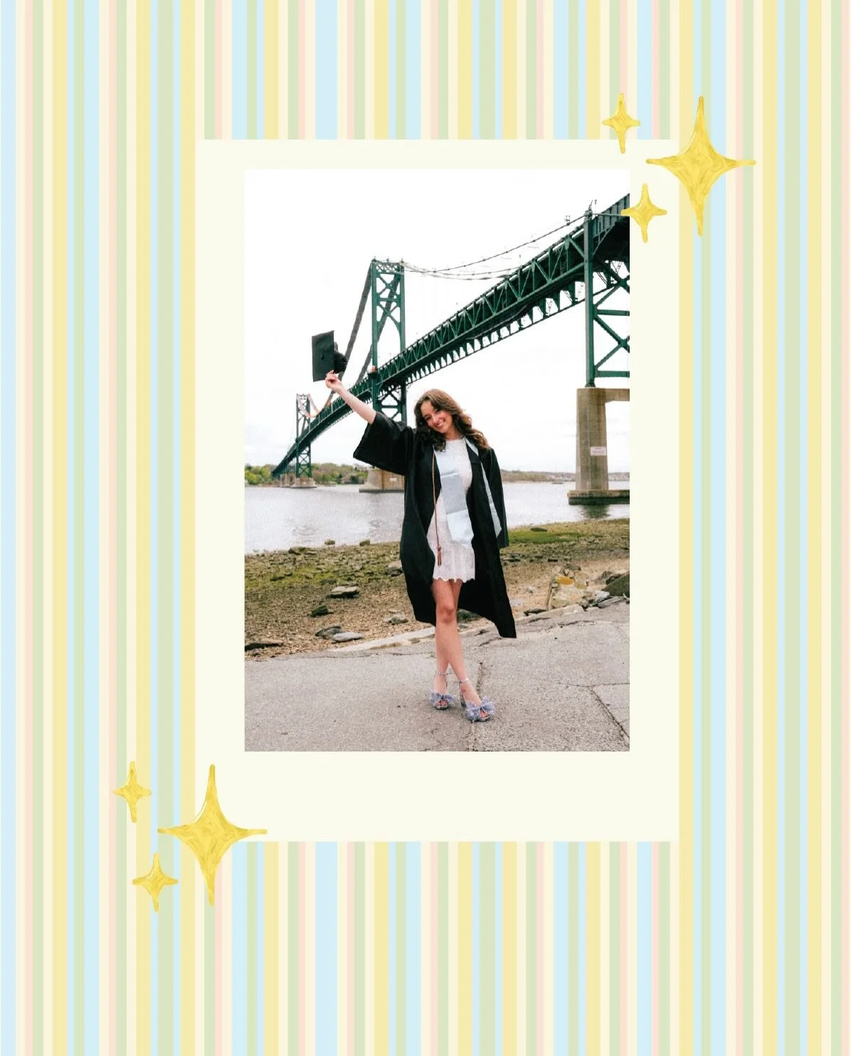 End of an era! 
Graduated this past Friday with my B.A. in Graphic Design Communications from Roger Williams University! Here&rsquo;s my little celebration post☺️🥂

📸 @hannahj_creative