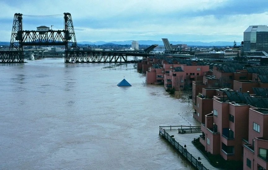 Willamette River flooded in 1996