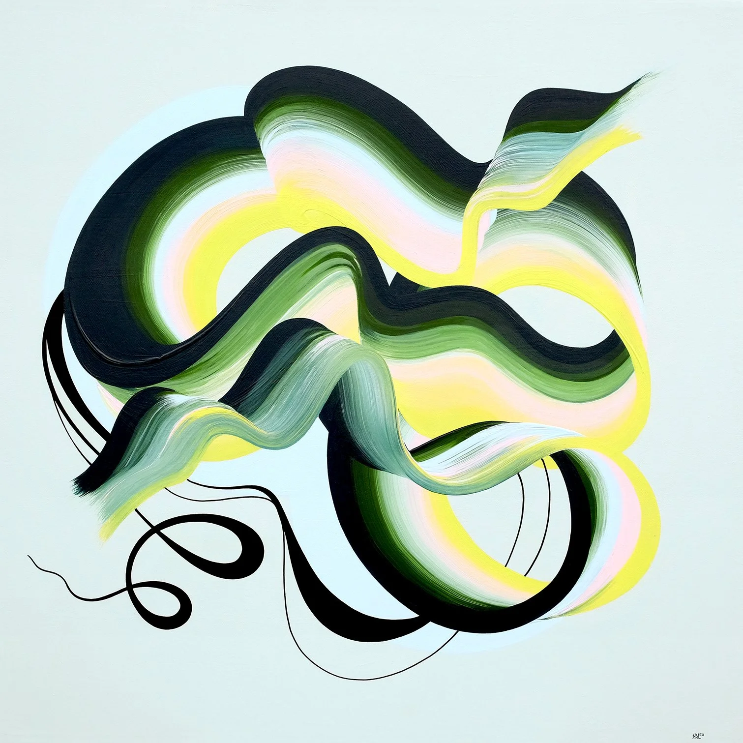 Fields of Poetry / 24" x 24" / Acrylic on Canvas