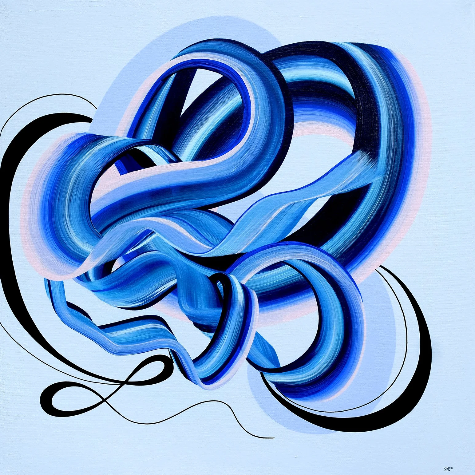 Love is in the Water / 24" x 24" / Acrylic on Canvas / 2026