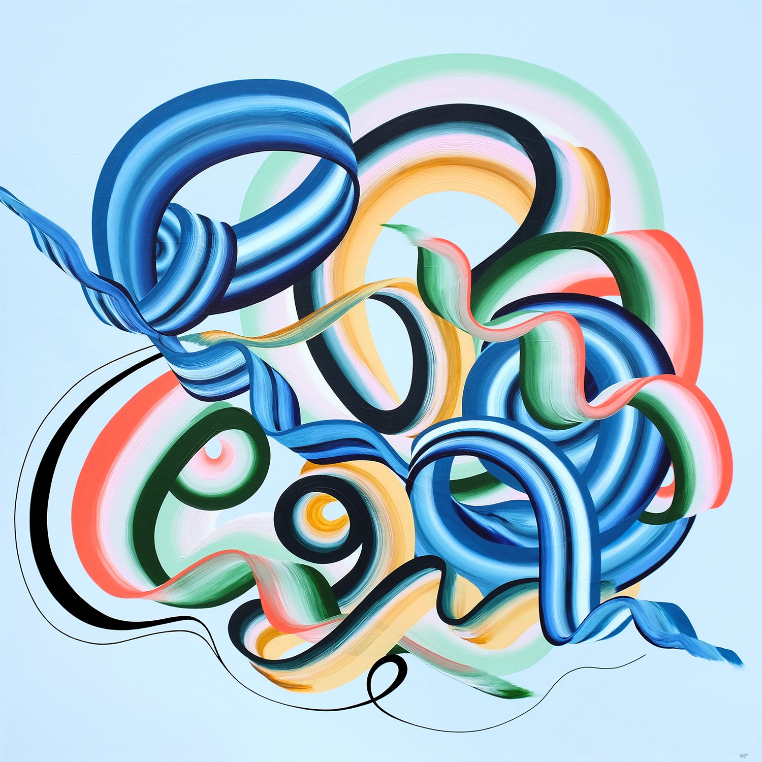 Wallflower / 40" x 40" / Acrylic on Canvas