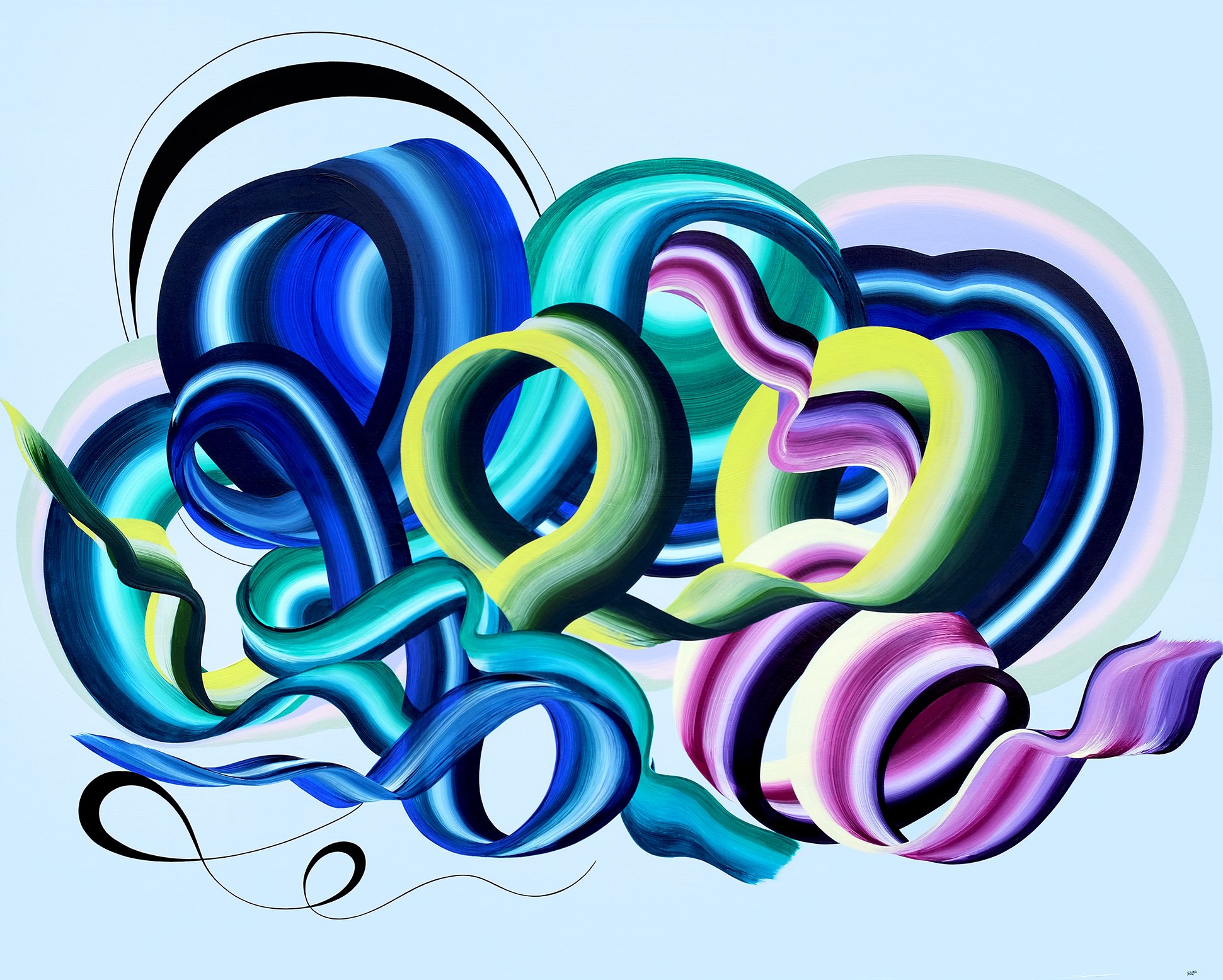 Just Like Heaven / 60"w x 48"h / Acrylic on Canvas