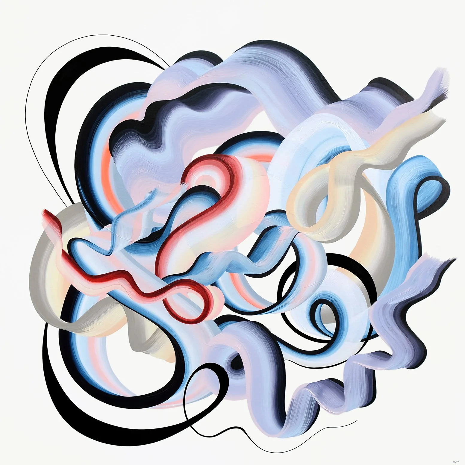 In this Moment / 40" x 40" / Acrylic on Canvas / 2026