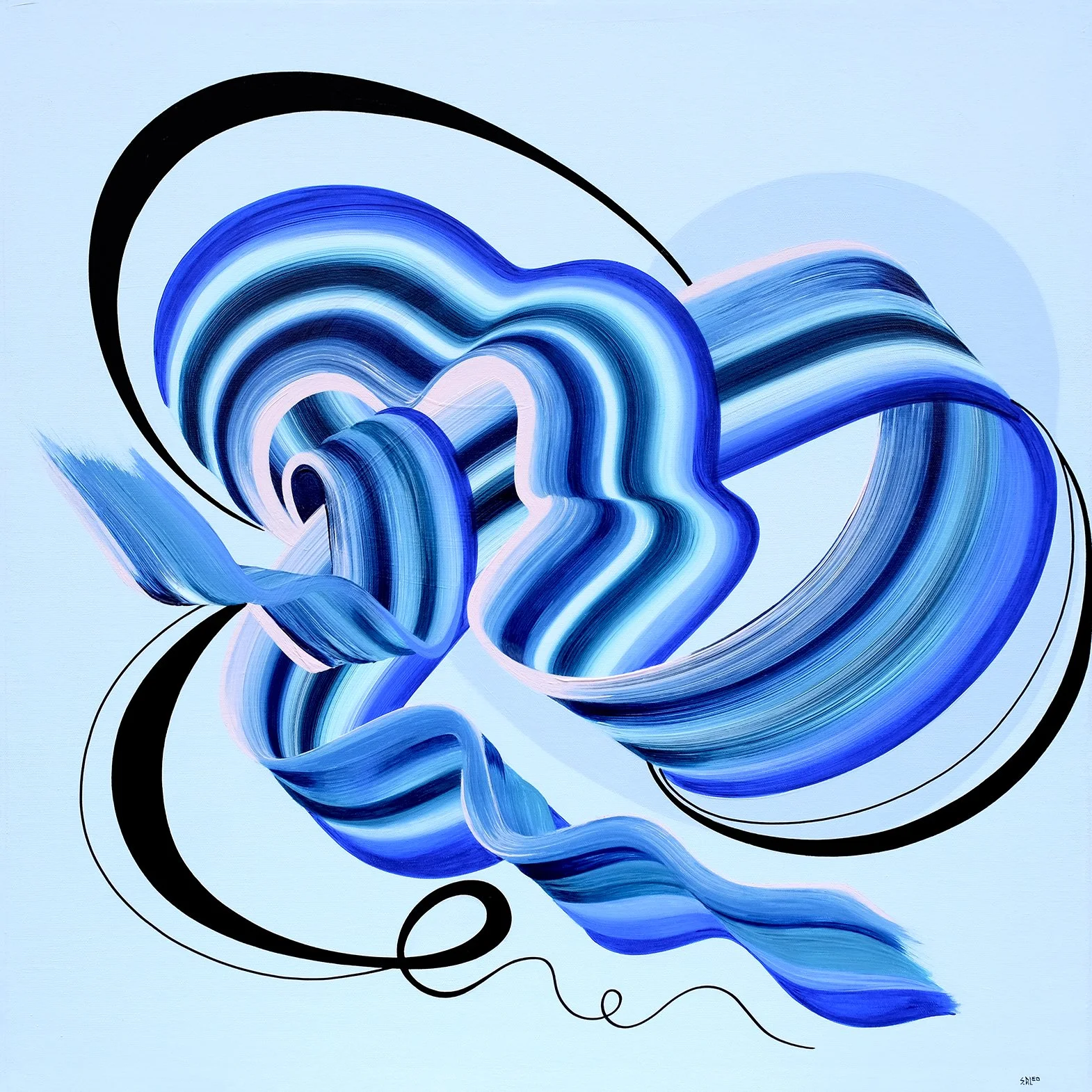 Love is in the Air / 24" x 24" / Acrylic on Canvas