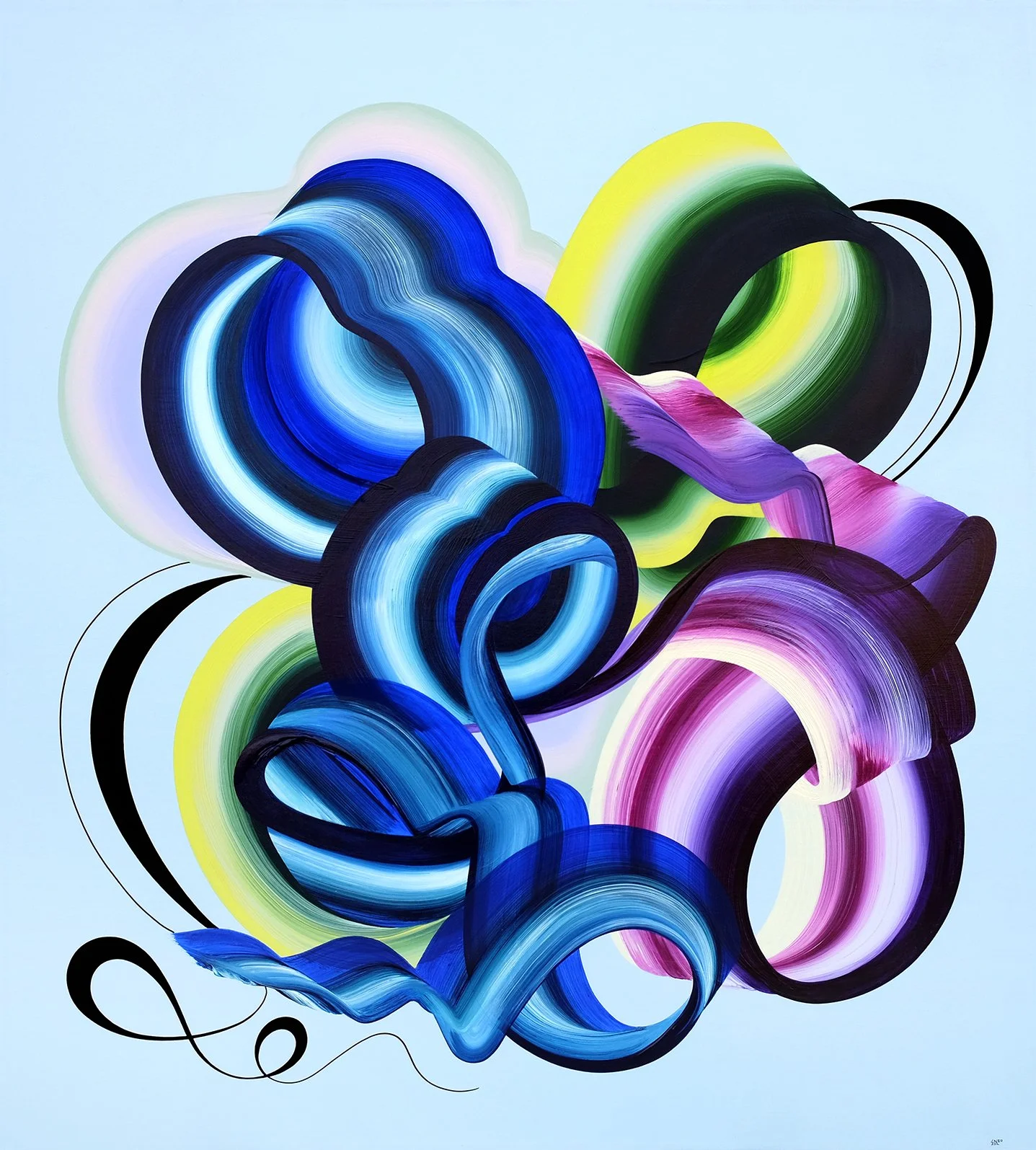 You're Spring to Me / 36"w x 40"h / Acrylic on Canvas