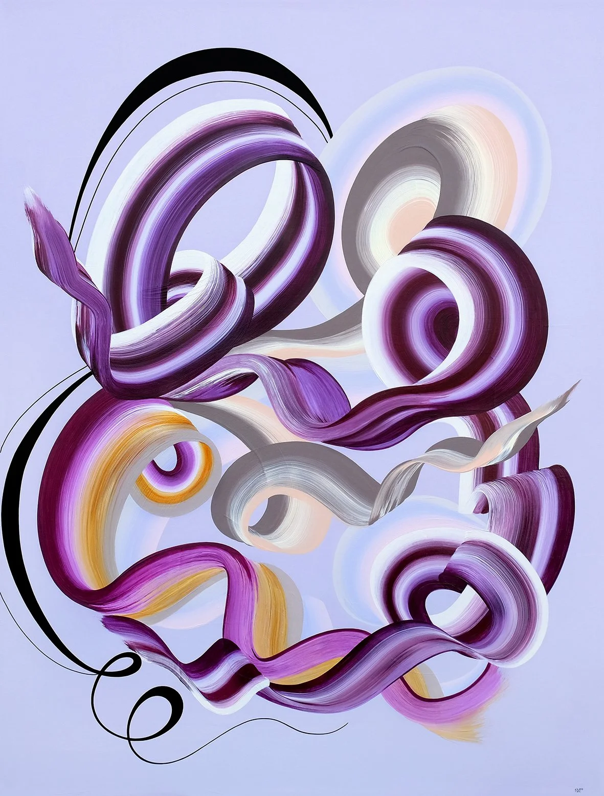 Among the Wildflowers / 30"w x 40"h / Acrylic on Canvas