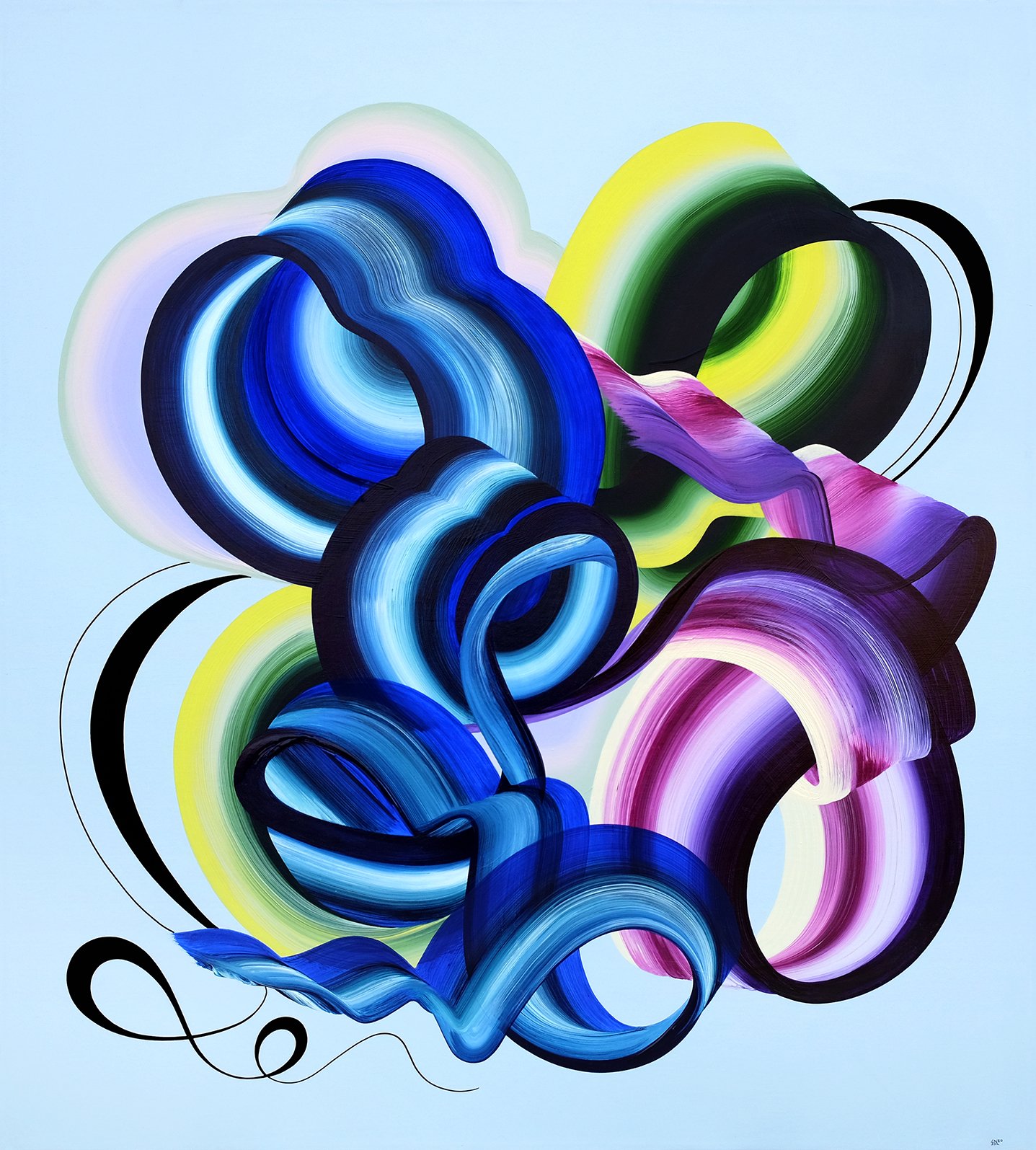 You're Spring to Me / 36" x 40" / Acrylic on Canvas