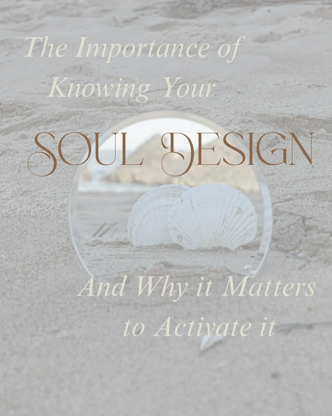 The Importance of living your Soul Design and Why it Matters to Activate it ❤️&zwj;🔥

Living your soul design blueprint matters because it aligns your outer life with your deepest truth. 

Here&rsquo;s why that&rsquo;s powerful:

1. Authenticity Bri