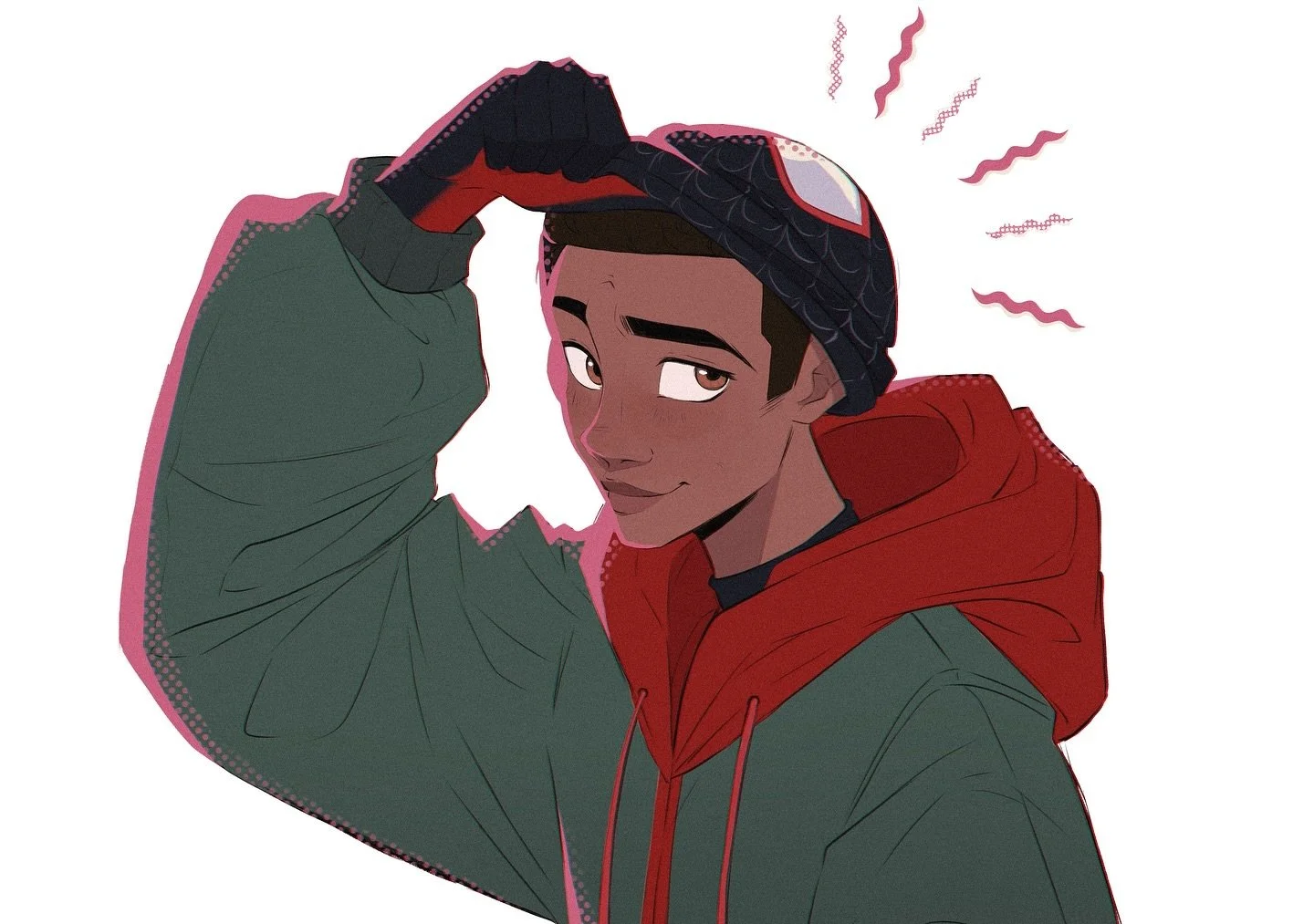 Will forever be one of my all time favourite films #spiderman #spidermanintothespiderverse #spidermanacrossthespiderverse #fanart #milesmoralis #digitalart #illustration