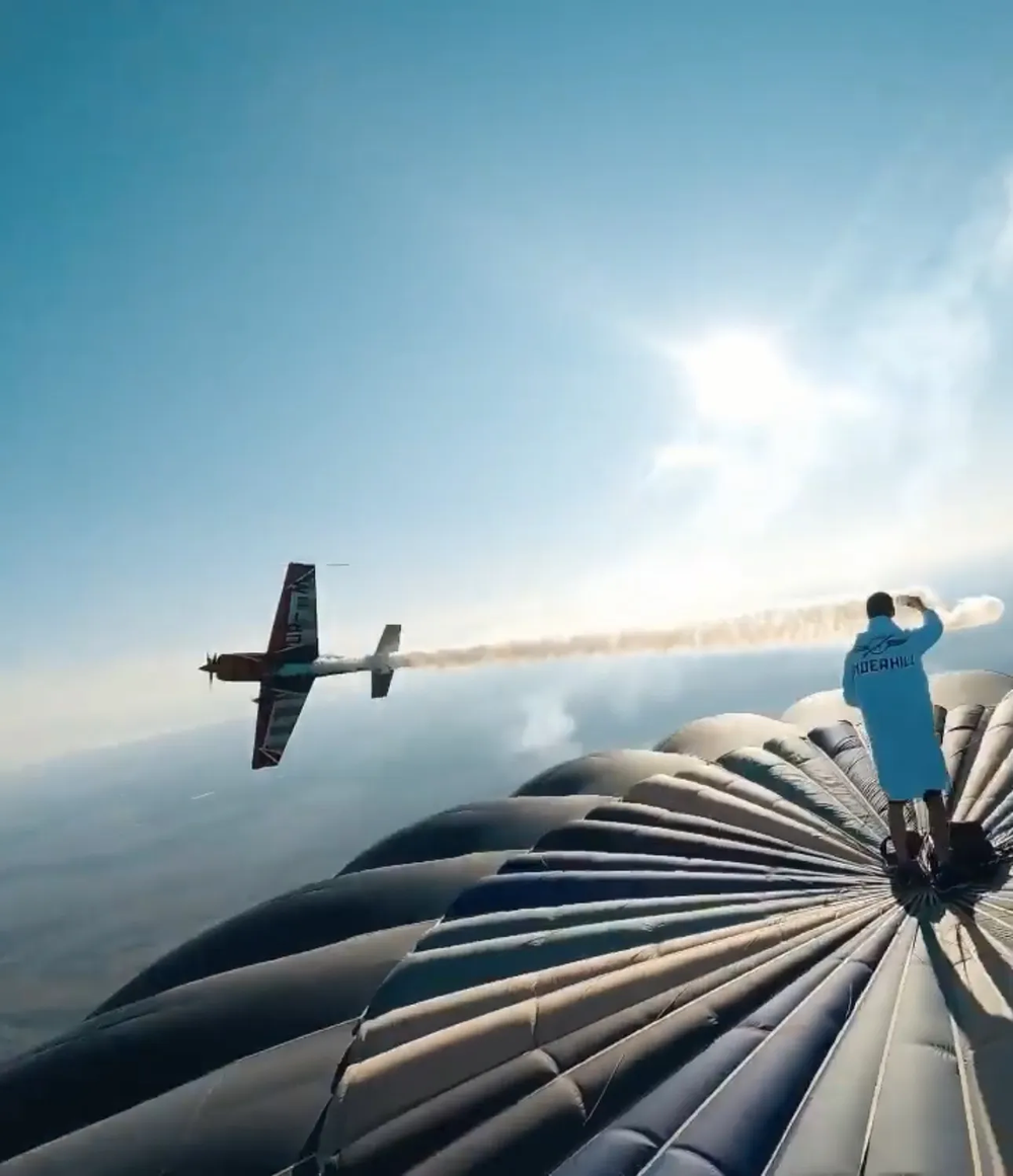 Plane x Balloon Stunt