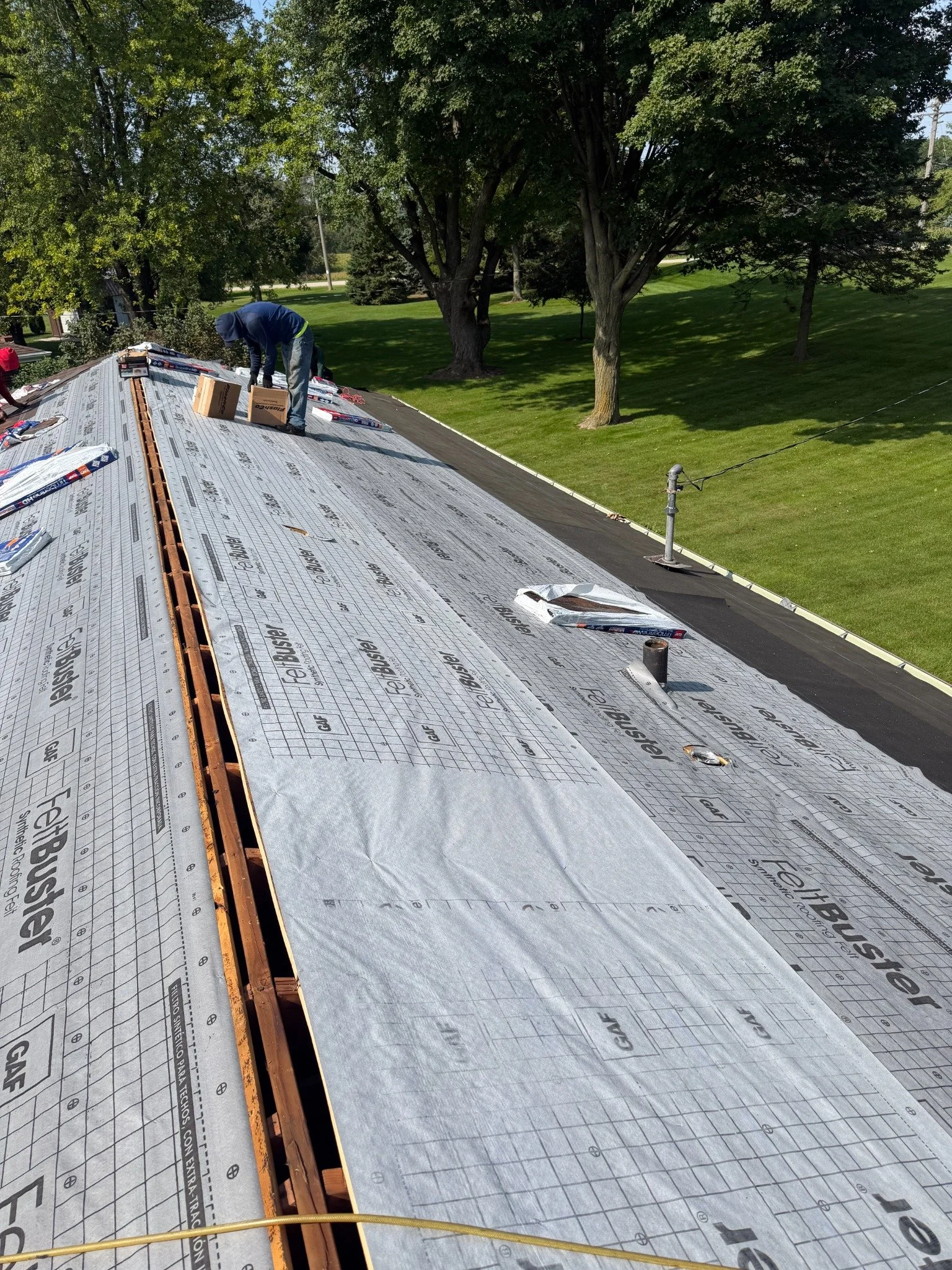 Storm damage roof inspection and repair by MB Roofing & Construction Inc. in Northern Illinois