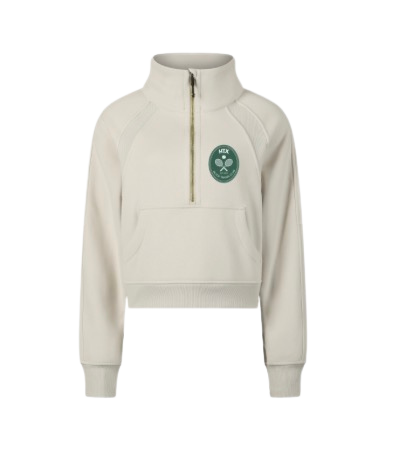 Women's Cropped Half-Zip Club Sweatshirt