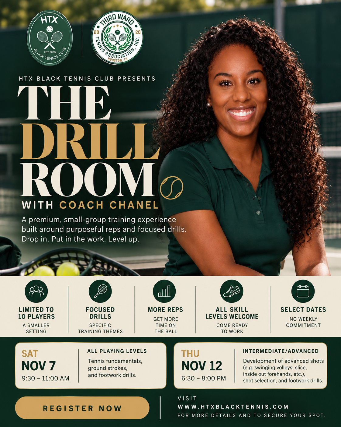 The Drill Room with Coach Chanel