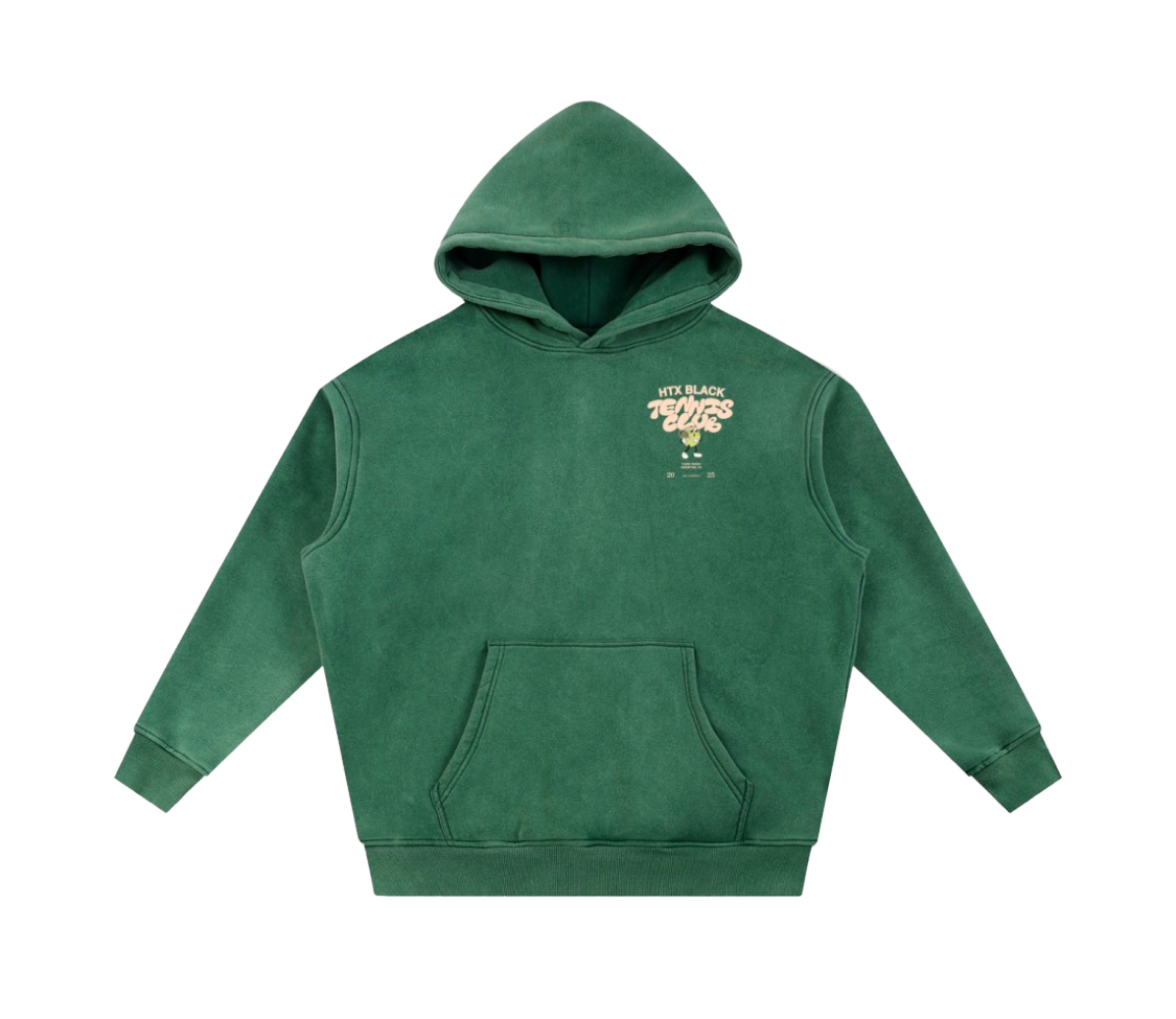 Club Snow Wash Fleece Oversize Hoodie (Vintage Green)