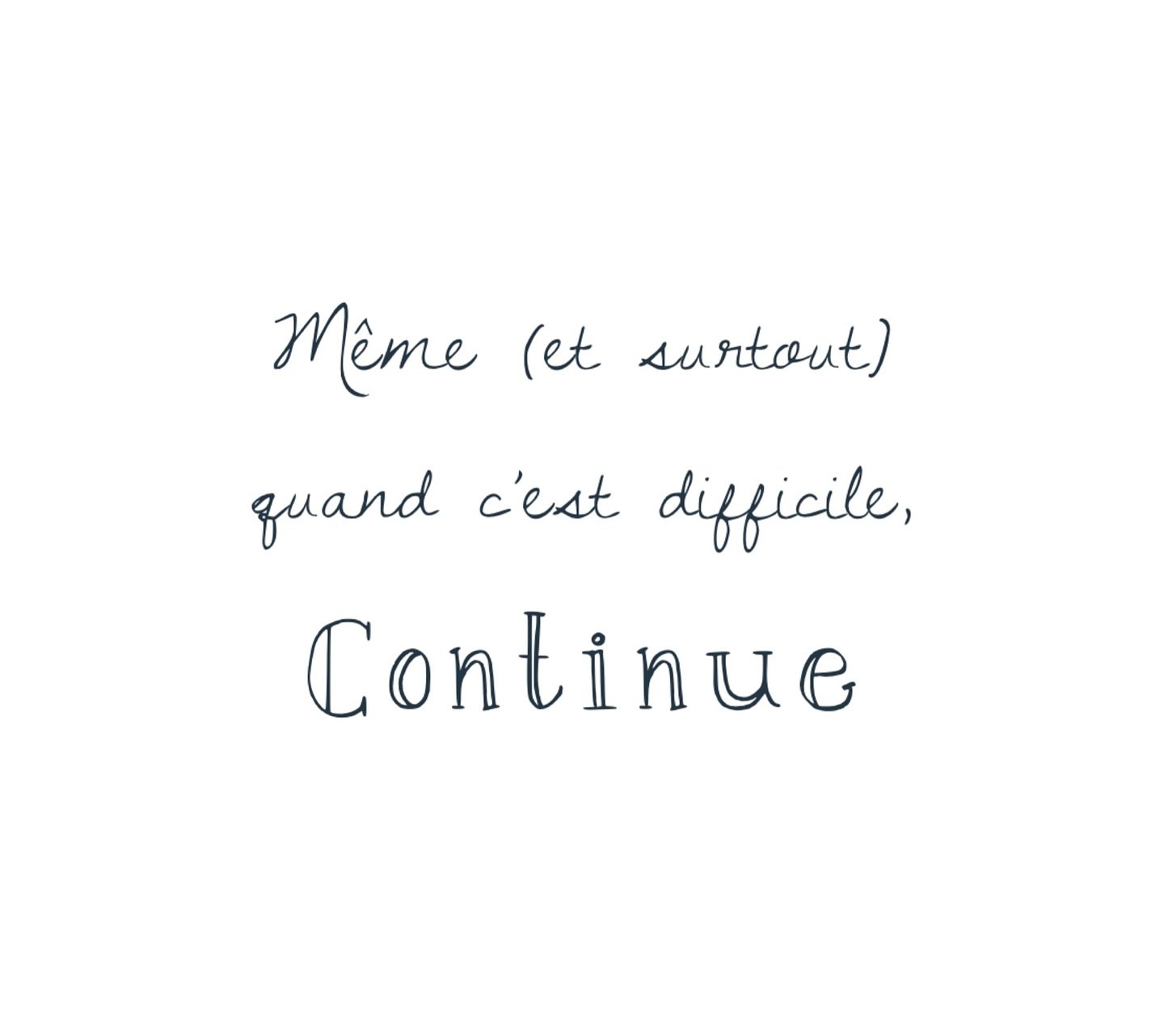 L’ancienne - pas si lointaine - version de moi abandonnait rapidement. Quand ça devenait trop dur, ou trop long, ou trop n’importe quoi, j’arrêtais. Mais quand on ne mène jamais ses projets à terme, on a b