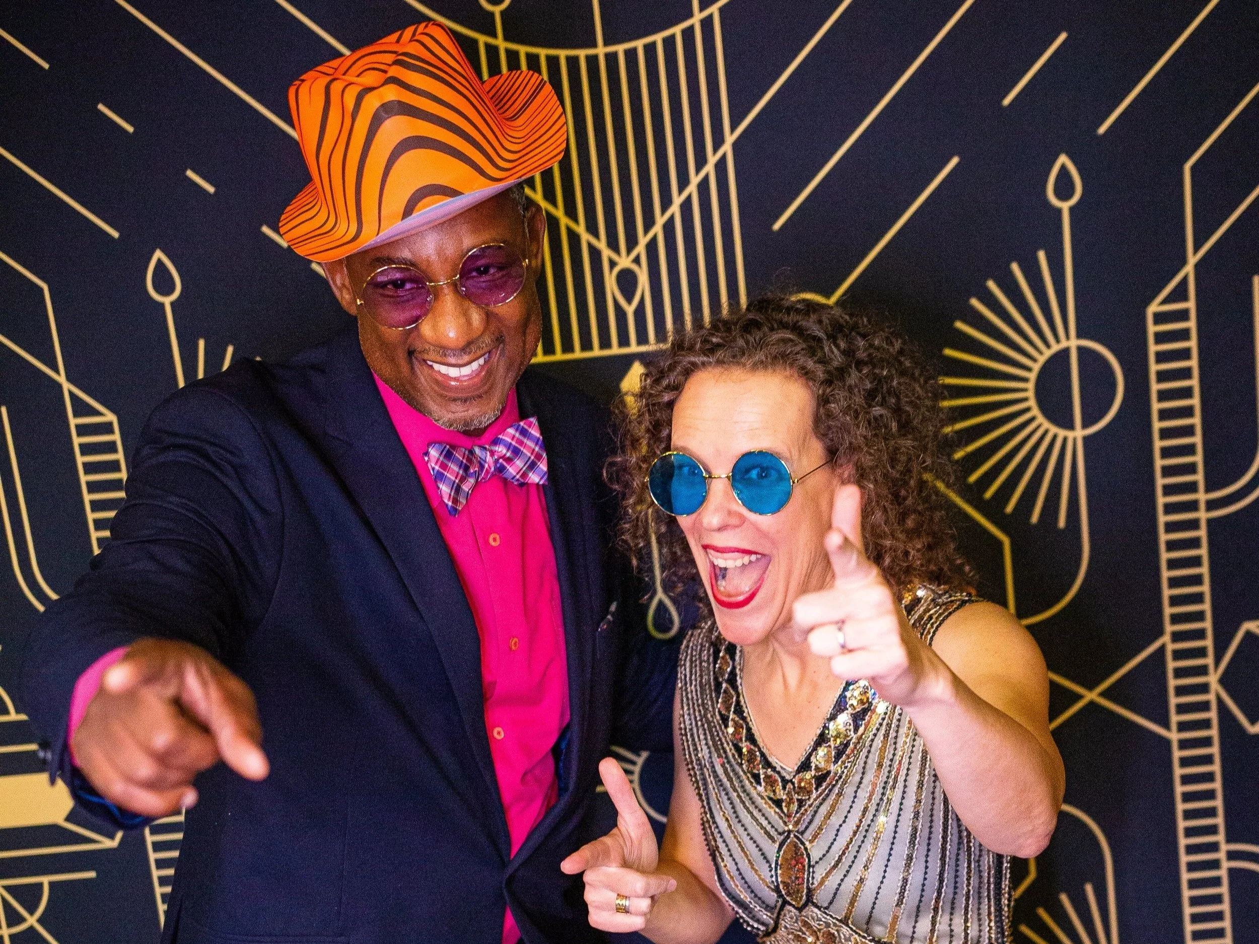 Guests enjoying the Selfie booth at the Latin American Chamber of Commerce event in Charlotte , NC
