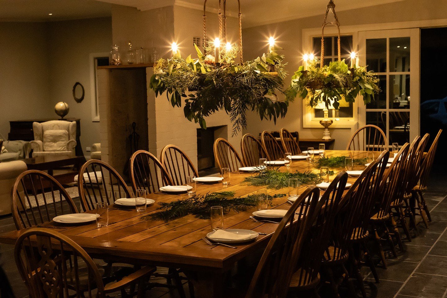 Some birthdays deserve more than a restaurant booking.

This table has hosted 50ths, reunions, and celebrations that went long into the night. It seats everyone &mdash; and then some.

Eighteen beds. A chef's kitchen. 
A pool, a tennis court, and 44 
