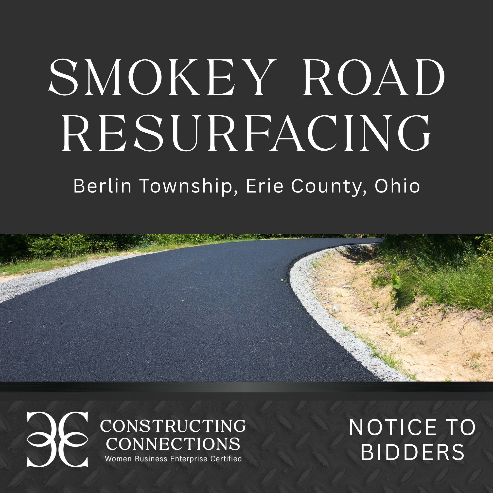 Smokey Road Resurfacing in Berlin Township, Erie County, Ohio (2026)