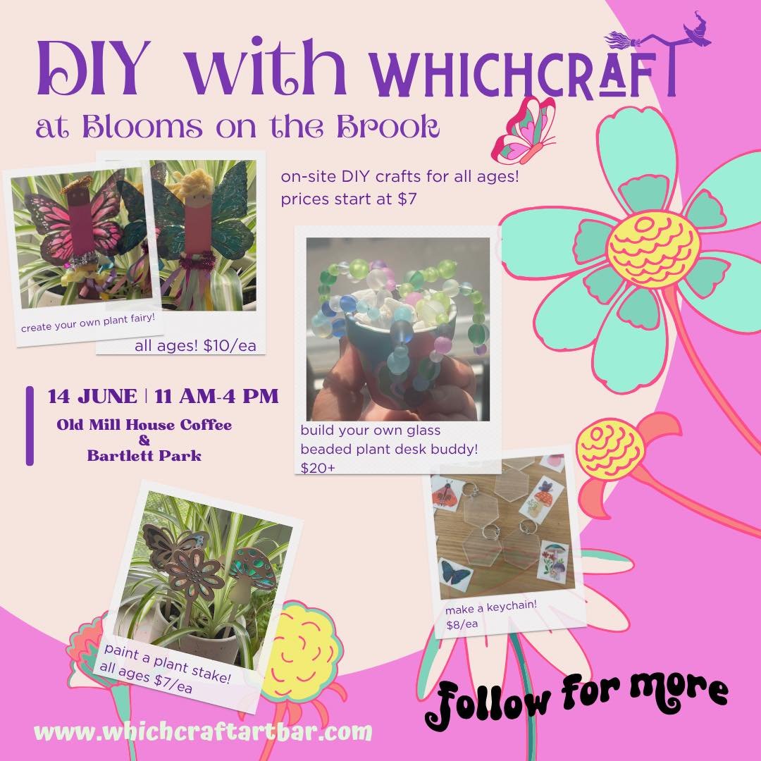 I’ve got some really fun, creative, stress-relieving crafty crafts for all ages getting prepped for this weekend! There’s more than in the photo so be sure to swing by and check it out. Also, live music, tons of artisans, communities, and