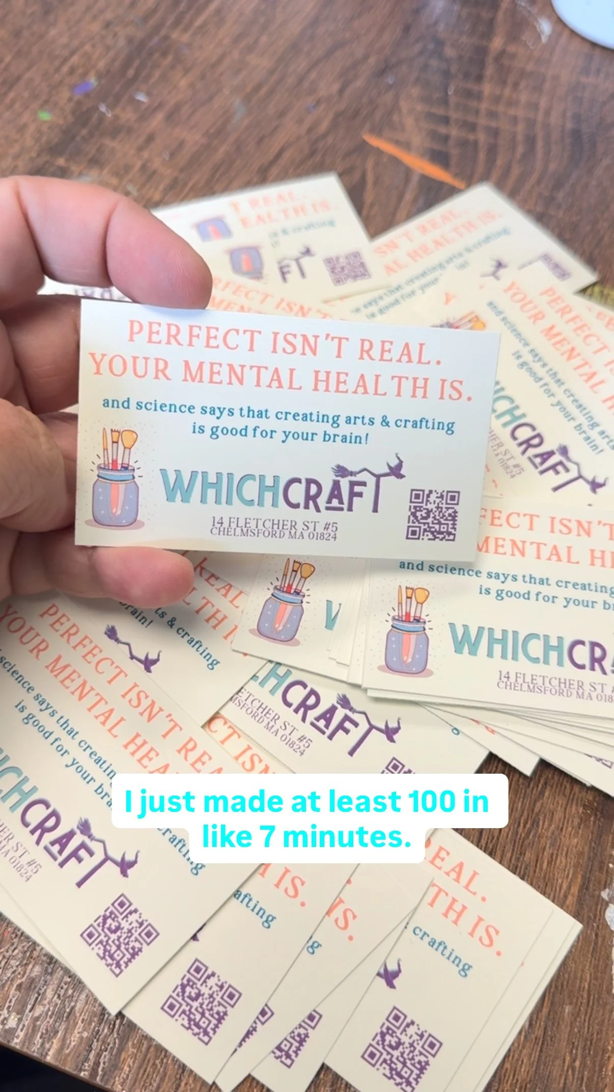 the satisfaction in separating them without breaking the frame 😍
#perfectisntreal #whichcraftartbar #createeveryday #adhdcreativity #avery #businesscards